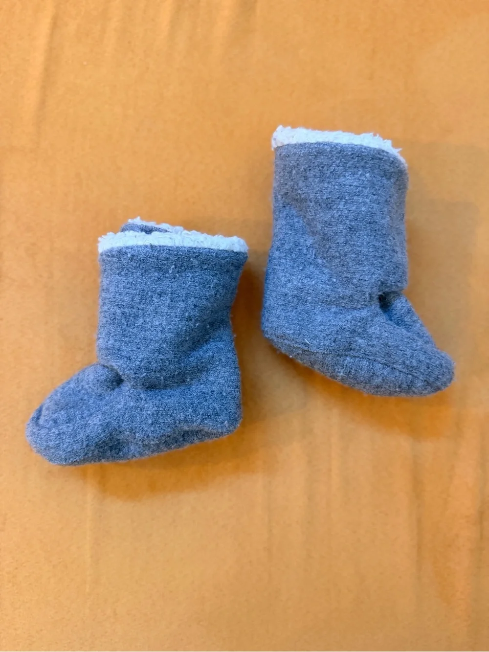 Pickapooh - Organic Boiled Wool - Organic Cotton Sherpa lined - Baby Booties